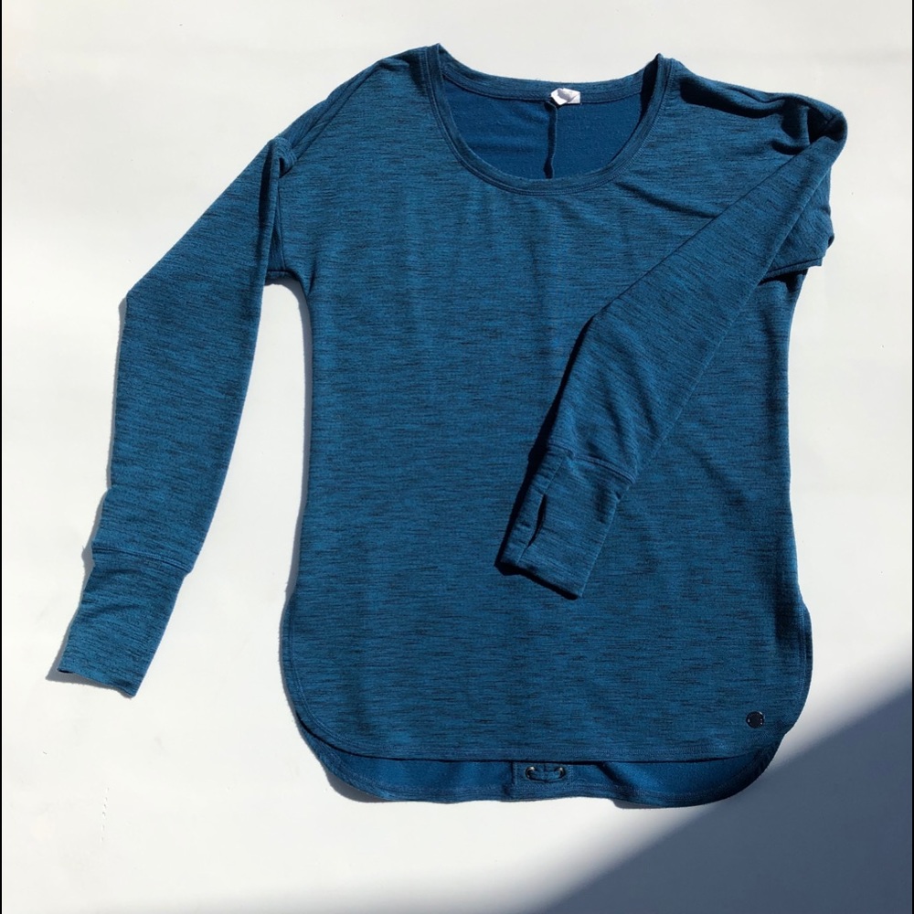 Ideology long sleeve lace up the back T-shirt